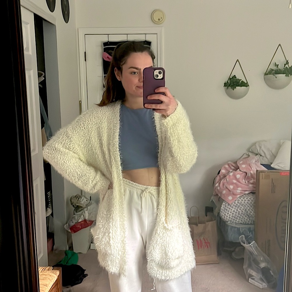 Fuzzy Cardigan